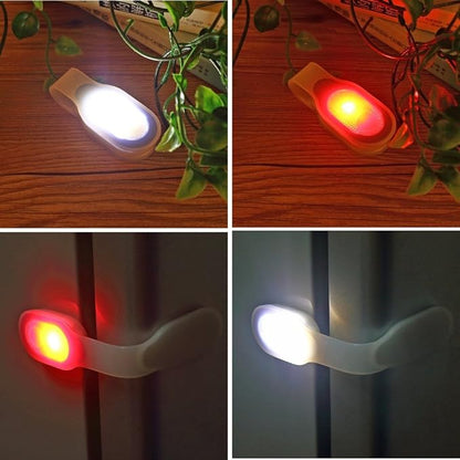 ALONEFIRE LED Flashlights Clip on Flashlight Night Safely Nursing Night Light Hands Free Strong Magnetic to Grip Clothing with a Keychain Flashlight for Walking Running Sports Outdoor Emergency