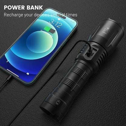 Flashlights High Lumens Rechargeable - 900,000 Lumen High Power Flashlight, 5 Modes with Long Runtime, IPX6 Waterproof, High Powered Flash Light for Camping, Outdoors