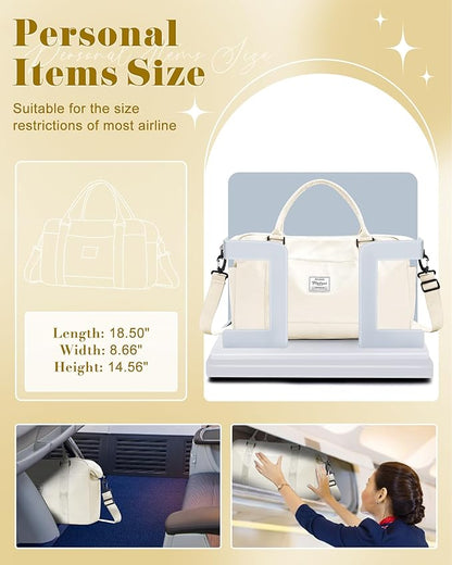 Gym Bag Womens,Travel Duffel Carry on Bag Sport Tote Bag Weekend Overnight Bag