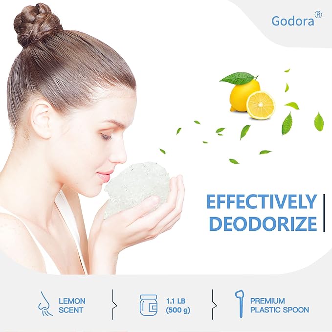 Godora ECO-Friendly Poo Gel Powder with Spoon, Fast-Absorbing Camping Toilet Chemicals, Rapidly Biodegradable Eco Gel for Portable Toilet, for Outdoor Portable Bedpans & Emergencies