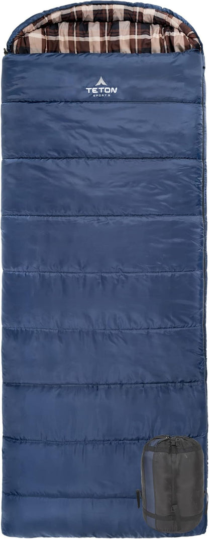 TETON Celsius XL, -25F, 20F, 0F Degree Sleeping Bags, All Weather Warm Sleeping Bag for Adults and Kids, Camping Season, Compression Sack Included