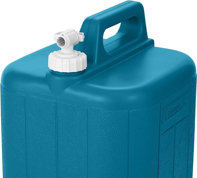 Coleman Chiller 5-Gallon Water Container with Spigot & Carry Handle, Heavy-Duty Water Jug & Water Carrier for Camping, Tailgating, Parties, Emergencies, & More