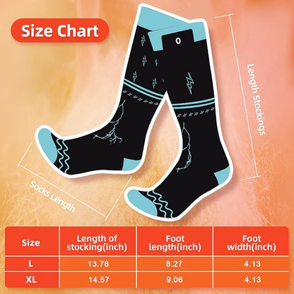 Heated Socks for Men Women 5000mAh APP Control Battery Heated Socks Rechargeable Washable Electric Socks Foot Warmer for Hiking Biking Camping Skiing Hunting Outdoor Work Warm Socks