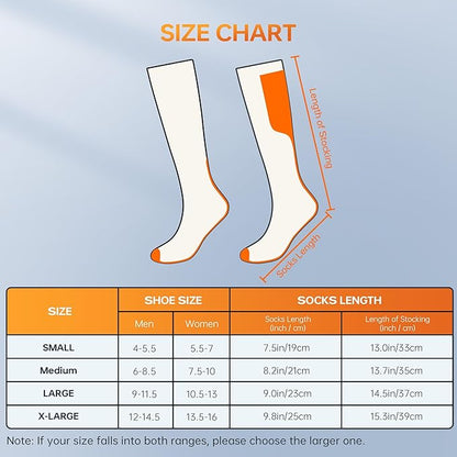 VANRORA Heated Socks for Men Women, 2023 Upgraded 4000mAh 8H Rechargeable Washable Electric Heating Socks Winter Warm Thermal Socks for Outdoor Working Hunting Skiing Camping Fishing Hiking