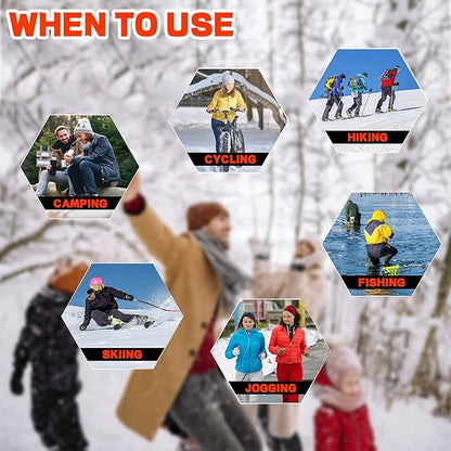 8 Pack Magic Hand Warmers, Reusable Snap Heat Packs, Reusable Pocket Hand Warmers, Portable Hand Warmers Used for Outdoor, Indoor, Working, Studying, Camping, Warm Gifts for Adults or Kid(P0125)