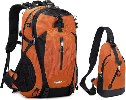 40L Waterproof Lightweight Hiking,Camping,Travel Backpack for Men Women