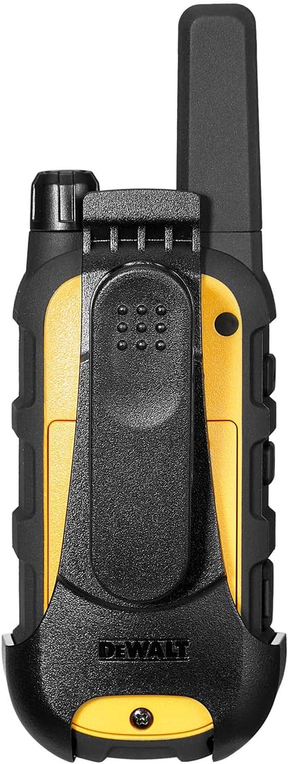 DEWALT DXFRS300 1 Watt Heavy Duty Walkie Talkies with Headsets - Waterproof, Shock Resistant, Long Range & Rechargeable Two-Way Radio with VOX (4 Pack) (2DXFRS300-SV1)