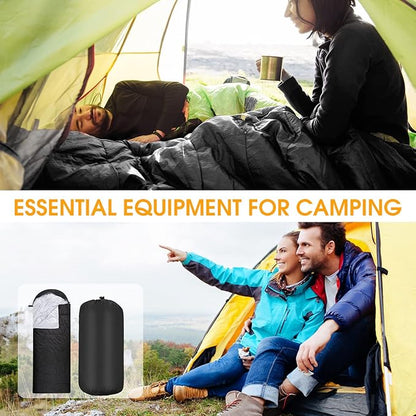 10 Pcs 0 Degree Camping Sleeping Bags Bulk for Adults Cold Weather Sleeping Bags 4 Season Warm Waterproof Lightweight with Compression Sack for Backpacking Hiking Travel Homeless