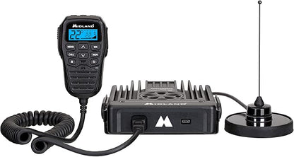 Midland - MXT575 MicroMobile® - 50 Watt GMRS Radio - Two-Way Radio - NOAA Weather Scan & Alert - 15 High Power GMRS Channels - Fully Integrated Control Mic