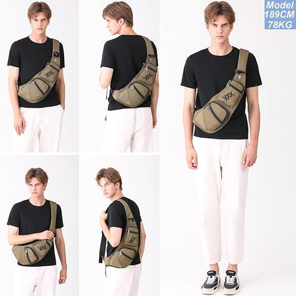 NICGID Sling Bag Chest Shoulder Backpack Crossbody Bags Casual Daypack for Men Women