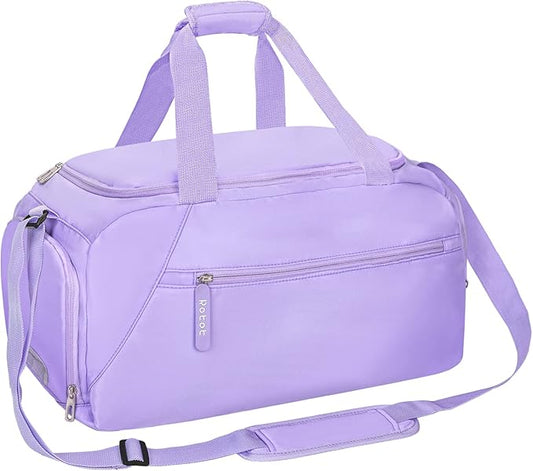 ROTOT Gym Duffel Bag, Gym Bag with Waterproof Shoe Pouch, Weekend Travel Bag with a Water-resistant Insulated Pocket