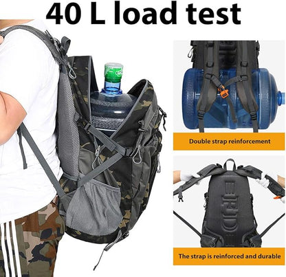 40L Waterproof Lightweight Hiking,Camping,Travel Backpack for Men Women