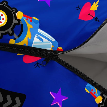 Kids Sleeping Bag for Boys Girls,Cute Puppy Print-Lightweight Warm Portable Outdoor Indoor-Waterproof Cold Weather Resistant Sleeping Bag for Camping Hiking