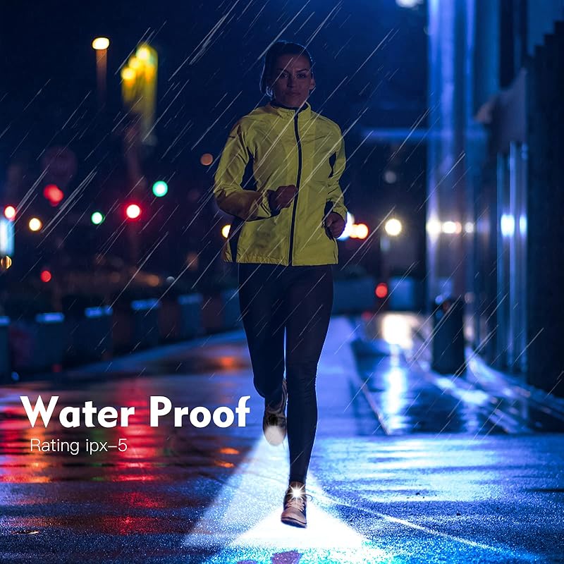 Running lights for runners,Lights for walking at night,IPX5 Running shoe lights waterproof,Night running gear,2Pcs Shoe headlights Used for Dog Walking, Walking Tours,Suitable for Adults Kids(Red)