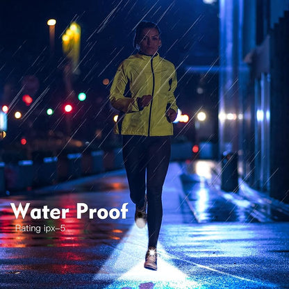Running lights for runners,Lights for walking at night,IPX5 Running shoe lights waterproof,Night running gear,2Pcs Shoe headlights Used for Dog Walking, Walking Tours,Suitable for Adults Kids(Red)