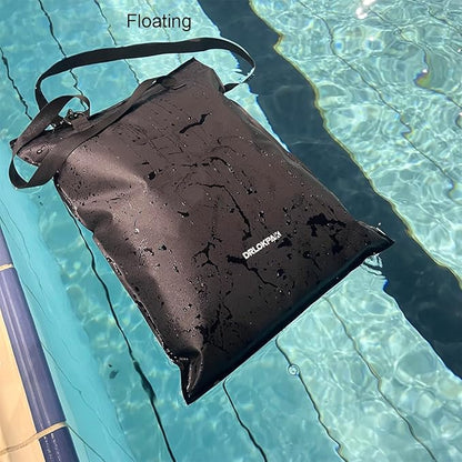 DRLOKPAK Waterproof Dry Tote Bag 20L Dry Beach Bag Keep phone Passport Wallet Key clothes Dry Perfect for kayak Snorkel Dive Surf Sail Boat Beach Pool Camp Travel