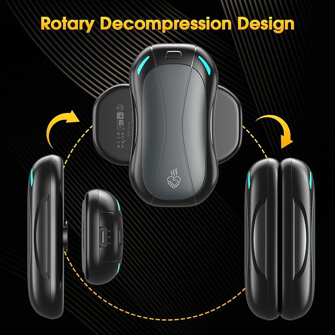 2 Pack Hand Warmers Rechargeable 5200mAh,FANDLISS Electric Hot Hands Hand Warmers,Quick Heating Pocket Heater Reusable Hand Warmer for Outdoor Working/Camping/Golf/Pain Relief,Gifts for Men/Women