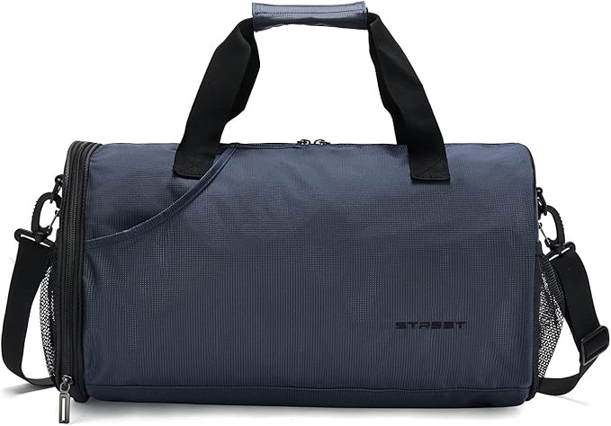 Sports Gym Bag for Men Women with Wet Pocket & Shoes Compartment,Small Travel Duffel Bag