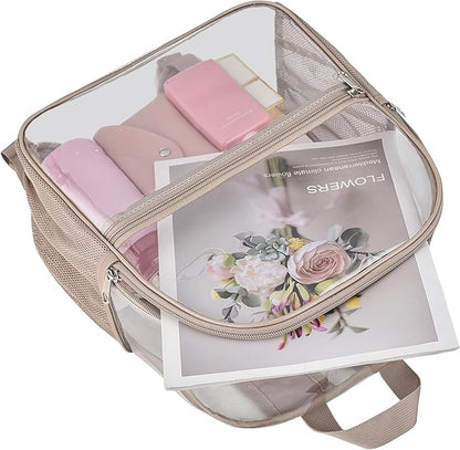 Oraben Clear Backpack for Stadium Events Clear Stadium Backpack 12x6x12 Bag Transparent Bookbag