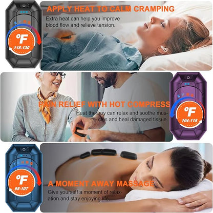 2 Pack Hand Warmers Rechargeable, Electric Hand Warmer Reusable, USB Handwarmers,Outdoor/Indoor/Golf/Camping/Hunting/Pain Relief/Watch Football/Baseball/Warm Gifts for Men Women Kid Birthday Christmas