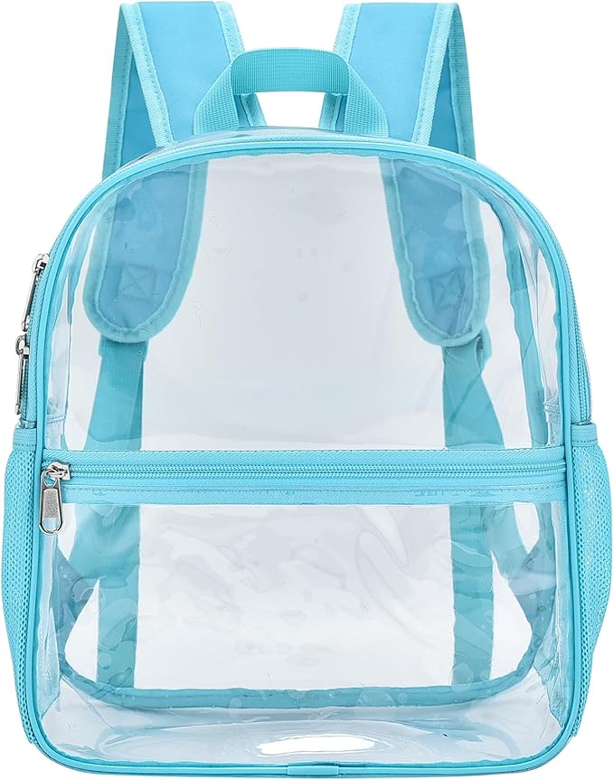 Oraben Clear Backpack for Stadium Events Clear Stadium Backpack 12x6x12 Bag (Enhanced Strap, Teal)