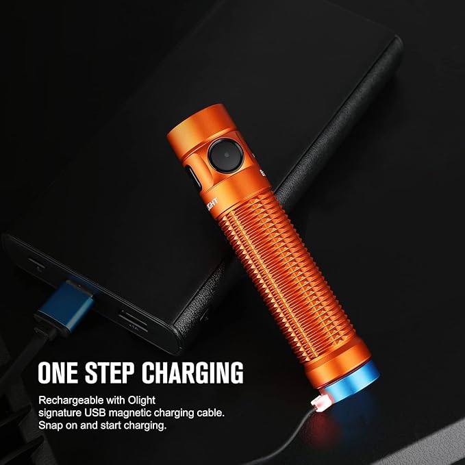 OLIGHT Baton3 Pro 1500 Lumens EDC Rechargeable Flashlights with MCC3, Compact Pocket Flashlight with L-Shape Stand and High Performance LED for Camping and Emergency(Cool White Light: 5700~6700K)