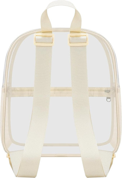 Oraben Clear Backpack Stadium Approved 12×12×6 Clear Mini Backpack Small Transparent Backpack for Concert, Beach, Work, Travel & Sporting