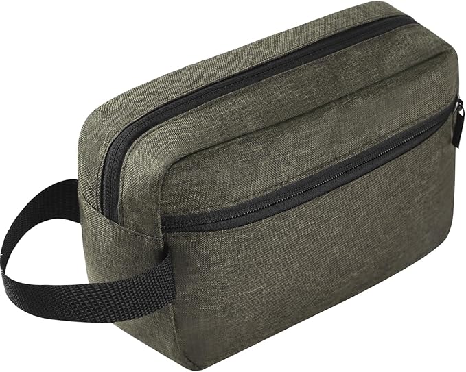 Travel Toiletry bag Toiletry bag for women men Hanging Cosmetic bag Travel accessories Gift for Women Men (Deep green)
