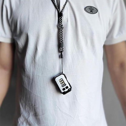 Rechargeable Pocket Keychain Lights with Lanyards,Clip on Hands Free Flashlight for Walking Camping Night Running