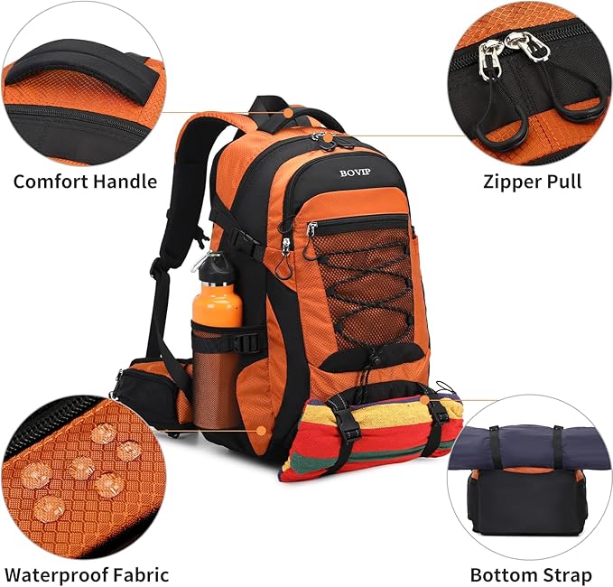 40L Hiking Backpack Waterproof Lightweight Daypack Travel Sports Camping Backpack for Men Women