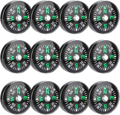 20mm Pocket Compass Lightweight Button Compass Camping for Hiking