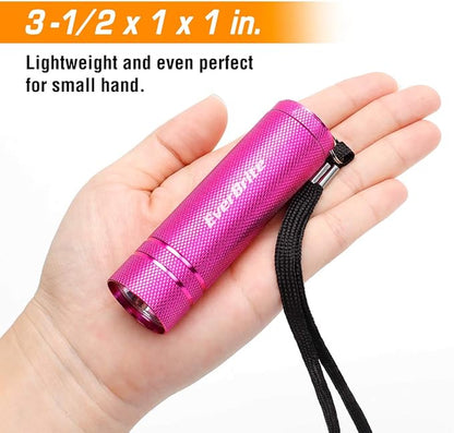 EverBrite 30-Pack Mini Flashlight Set, Aluminum LED Handheld Torches with Lanyard, Assorted Colors, Batteries Included for Party Favors, Night Reading, Camping, Power Outage, Gift to Christmas