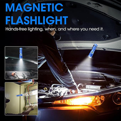 Rechargeable Flashlight High Lumens, 12000 High Lumens Super Bright Flash Light, 1500 Meter Long-Range Zoomable LED Flashlights for Emergency, EDC, Searching, Waterproof Flashlight Dimmable Blue Pcs