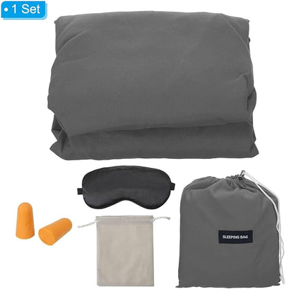 PATIKIL Sleeping Bag Liner Lightweight Soft Travel Camping Sheet Sleep Sack Compact Sleeping Bags Set with Carry Bag for Backpacking Camping Travel Hotel