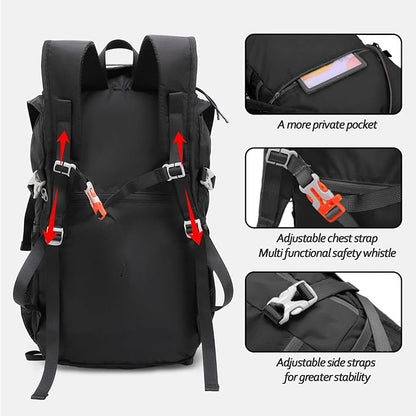 Seektop 20L Waterproof Hiking Backpack - Lightweight Daypack with 8 Pockets & Wet-Dry Compartment for Outdoor Adventures
