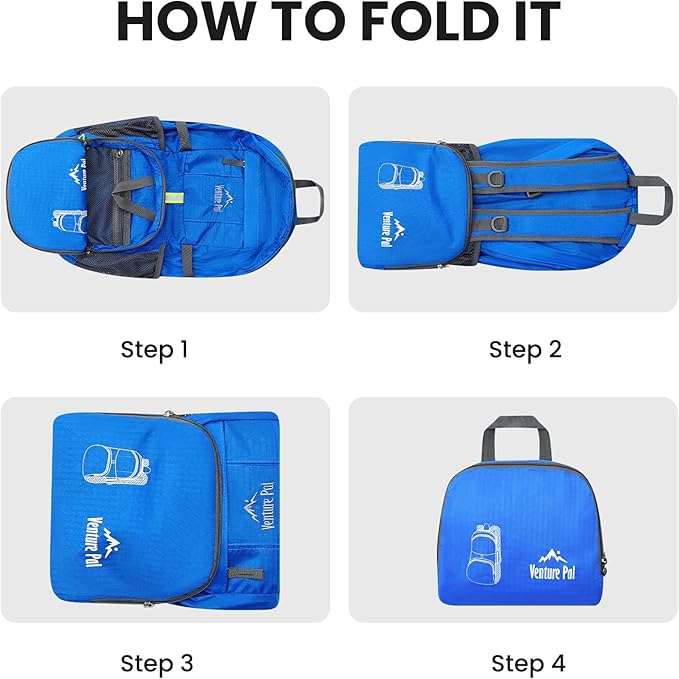 Venture Pal 35L Ultralight Lightweight Packable Foldable Travel Camping Hiking Outdoor Sports Backpack Daypack