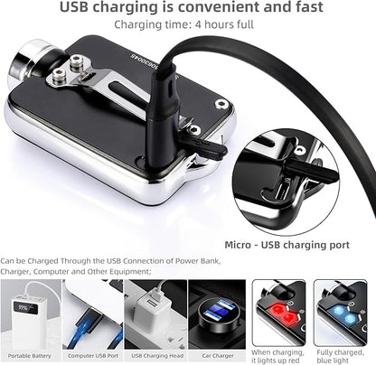LIGHTFE Mini Key-chain Flashlight MK63 for EDC Flashlight, Camping Flashlight, Emergency Light Designs to Max. 300LM Brightness, 3 Colors LED Lamp