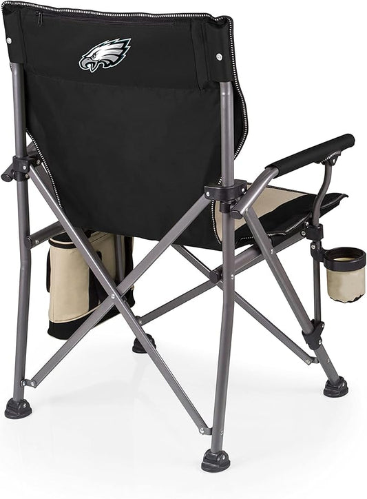 PICNIC TIME NFL Outlander Folding Camping Cooler, Heavy Duty Beach Chair