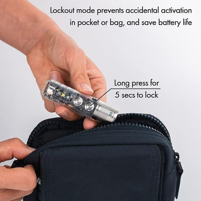 RovyVon A28 Gen 2 Pocket Flashlight, 1000 Lumen with Sidelight Super Bright Handheld Flashlights, USB C Rechargeable EDC Flashlights Waterproof for Hiking, Outdoor, Emergency
