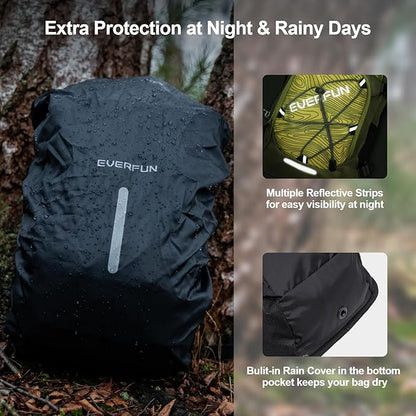 Everfun Hydration Backpack 18L with Water Bladder 2L/3L Hiking Water Backpack Women Men Lightweight Insulation Hydration Day Rucksack for Hiking, Cycling, Running, Festival, Camping