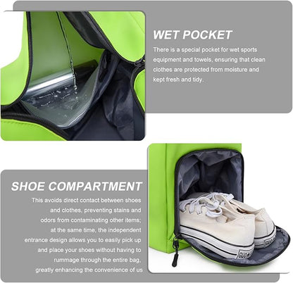 Small Gym Bag for Women Sports Duffel Bag with Shoes Compartment, Waterproof Travel Duffel Bag Carry on Bag Overnight Bag Weekender Bags for Workout Swimming Yoga Dance