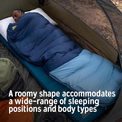 Kelty Supernova Down Sleeping Bag, Compact + Lightweight, Roomy Shape for All Body Types and Sleep Positions, Recycled Shell Fabrics