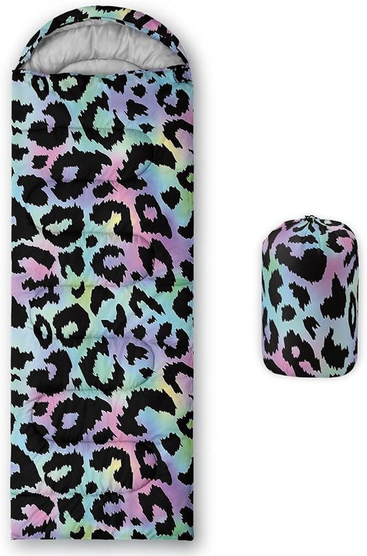 Kids Sleeping Bag for Boys Girls,Cute Puppy Print-Lightweight Warm Portable Outdoor Indoor-Waterproof Cold Weather Resistant Sleeping Bag for Camping Hiking