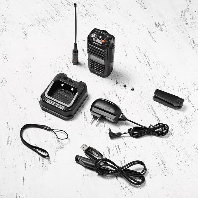 BAOFENG UV-9G GMRS Radio, IP67 Waterproof Two Way Radio for Adults, NOAA Scanner & Receiver Long Range Rechargeable Handheld Radio, Repeater Compatible, with Programming Cable