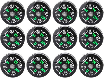 20mm Pocket Compass Lightweight Button Compass Camping for Hiking