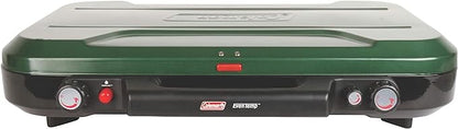 Coleman Classic 3-Burner Propane Camping Stove, Portable Camp Stove with 3 Adjustable Burners & Push-Button Instant Ignition, 28,000 BTUs for Camping, Tailgating, Grilling, BBQs, & More