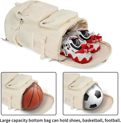 gym duffel bag backpack wrestling bag with shoe compartment 4 kinds of back method waterproof sports walking laptop