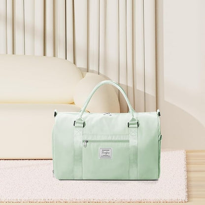 Gym Bag Womens,Travel Duffel Carry on Bag Sport Tote Bag Weekend Overnight Bag