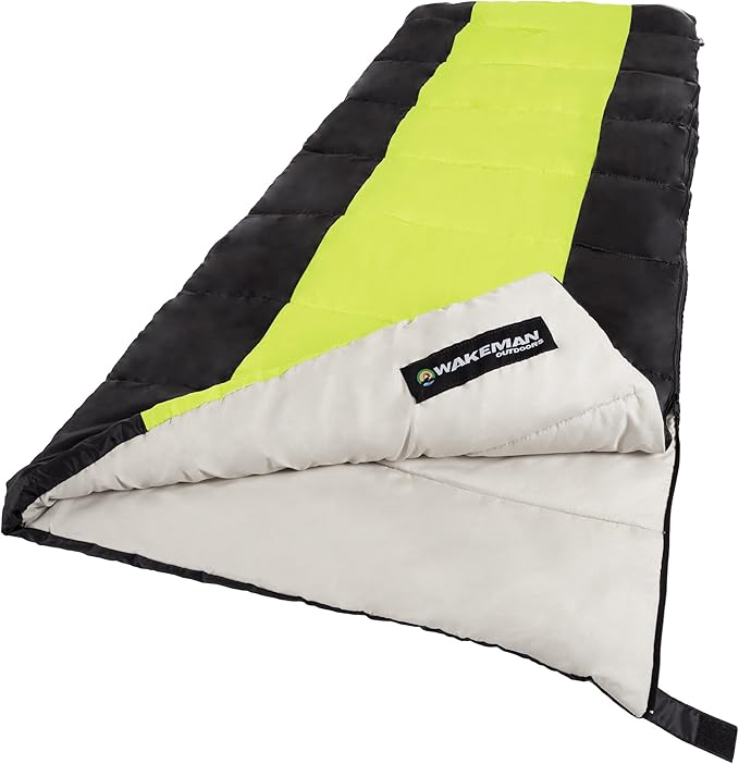 Wakeman Outdoors Sleeping Bag-Lightweight, Carrying Bag with Compression Straps Included-Great for Adults
