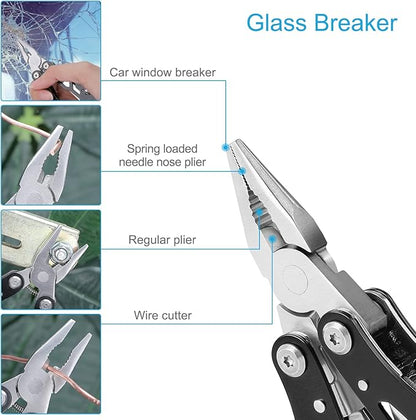 2PCS Bovgero Mini Multitool Pliers 15 in 1, Handmade Multi Tool Plier, Premium Keychain Multitool, Small Multi-tool, Birthday Fatherâ€™s Day Gift for Men Him Husband Boyfriend Father Handyman